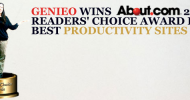 Genieo Wins About.Com’s 2011 Readers’ Choice Award For Best Productivity Sites